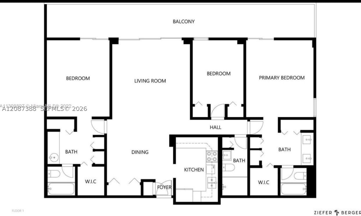 Real estate property located at 3701 Country Club Dr #1807, Miami-dade, Flamenco Condo Tower Ii, Aventura, FL