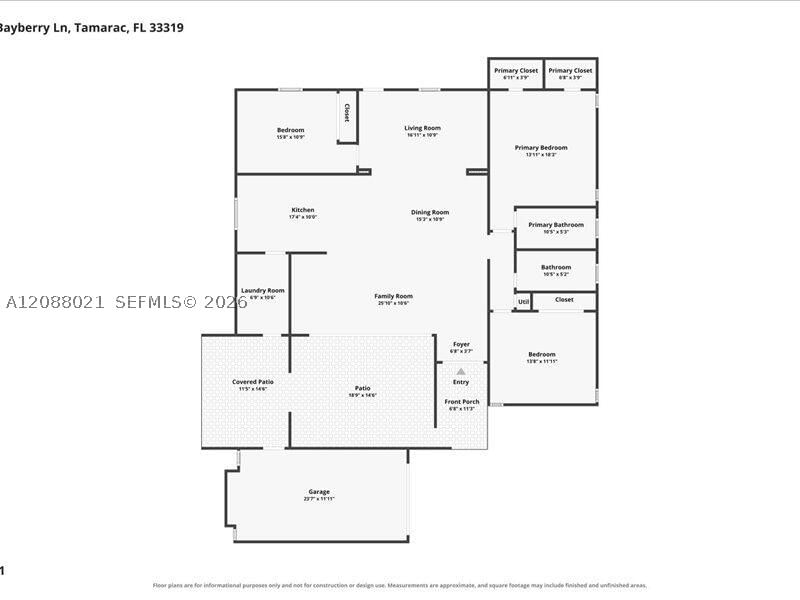 Real estate property located at 4705 Bayberry Ln, Broward, Woodlands Sec One-phase On, Tamarac, FL