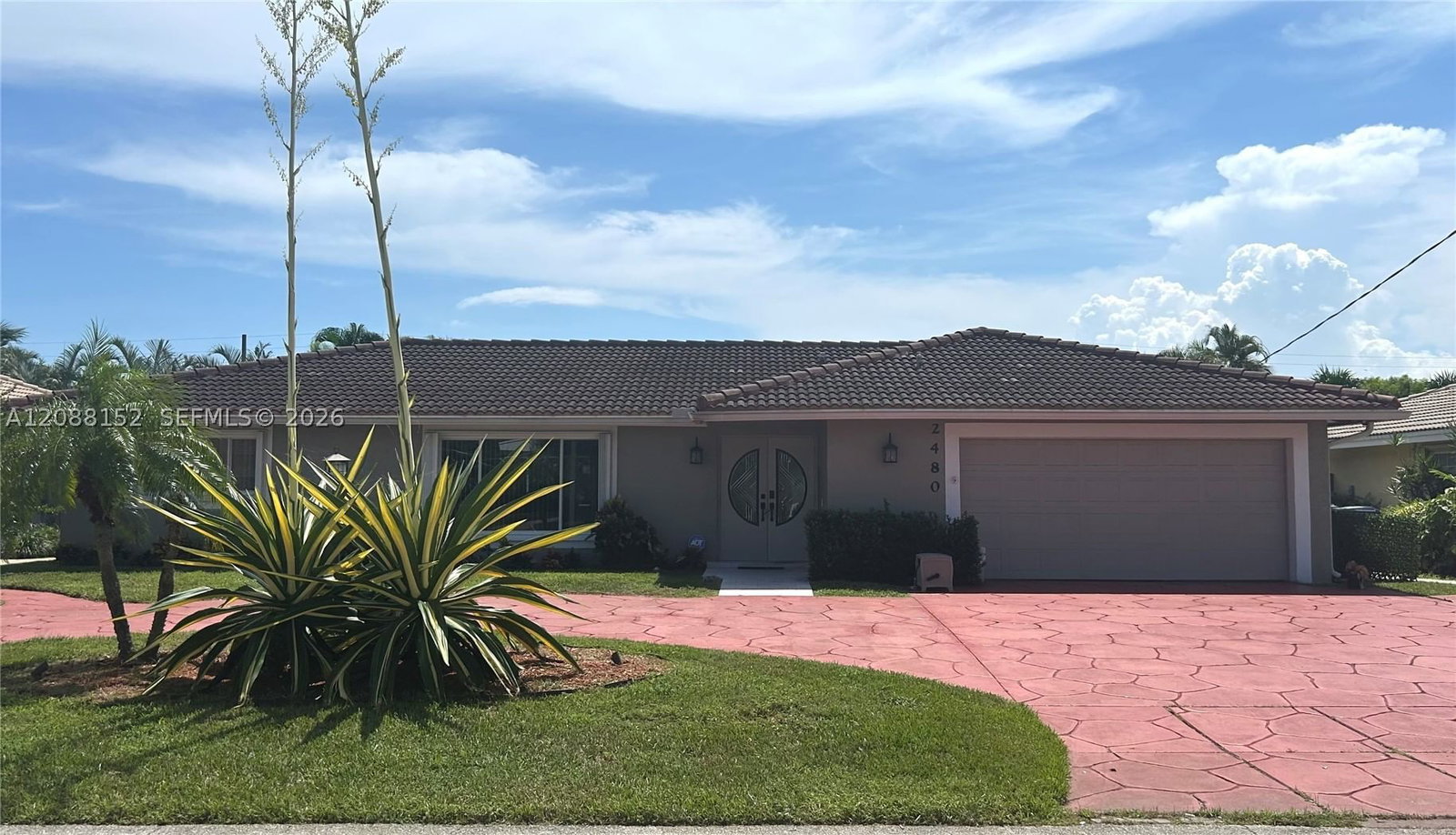 Real estate property located at 2480 46th St, Broward, Coral Key Villas 8th Sec, Lighthouse Point, FL