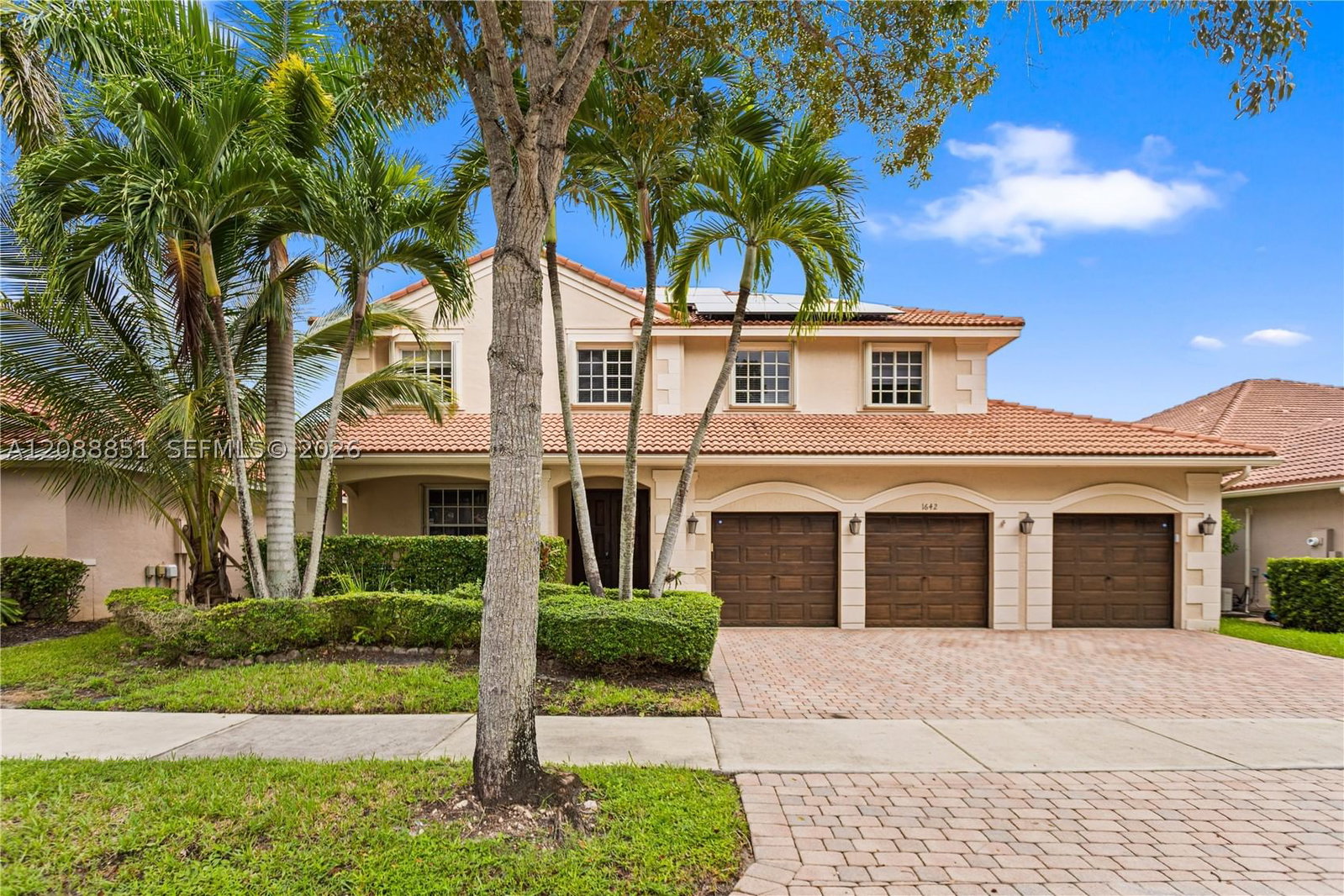 Real estate property located at 1642 Blue Jay Cir, Broward, Sector 2-parcels 1 2 3 4, Weston, FL