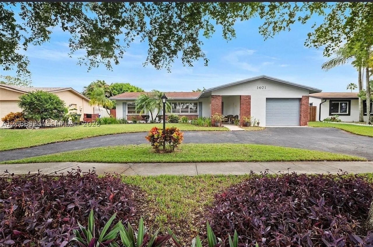Real estate property located at 1401 122nd Ave, Broward, Pembroke Lakes Sec 6, Pembroke Pines, FL
