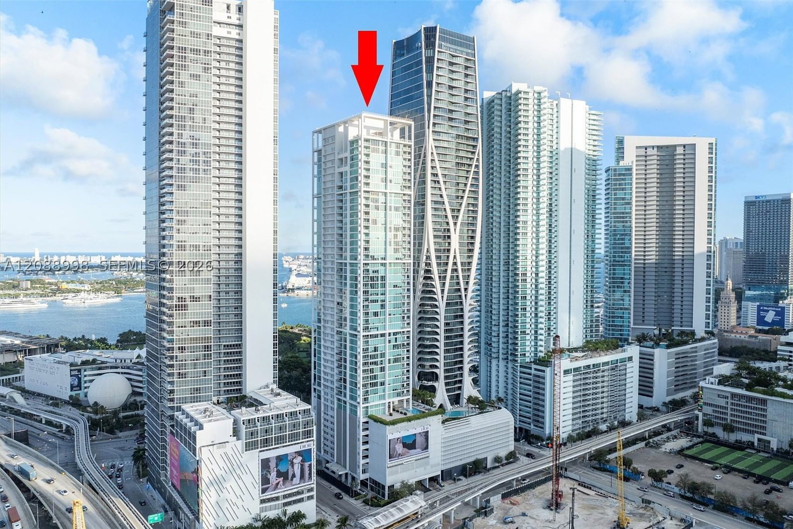 Real estate property located at 1040 Biscayne Blvd #3908, Miami-dade, Ten Museum Pk Residential, Miami, FL