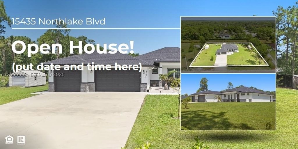 Real estate property located at 15435 Northlake Blvd, Palm Beach, Loxahatchee, Loxahatchee, FL