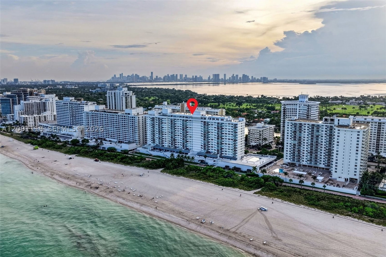 Real estate property located at 5601 Collins ave #1716, Miami-dade, The Pavilion Condo, Miami Beach, FL