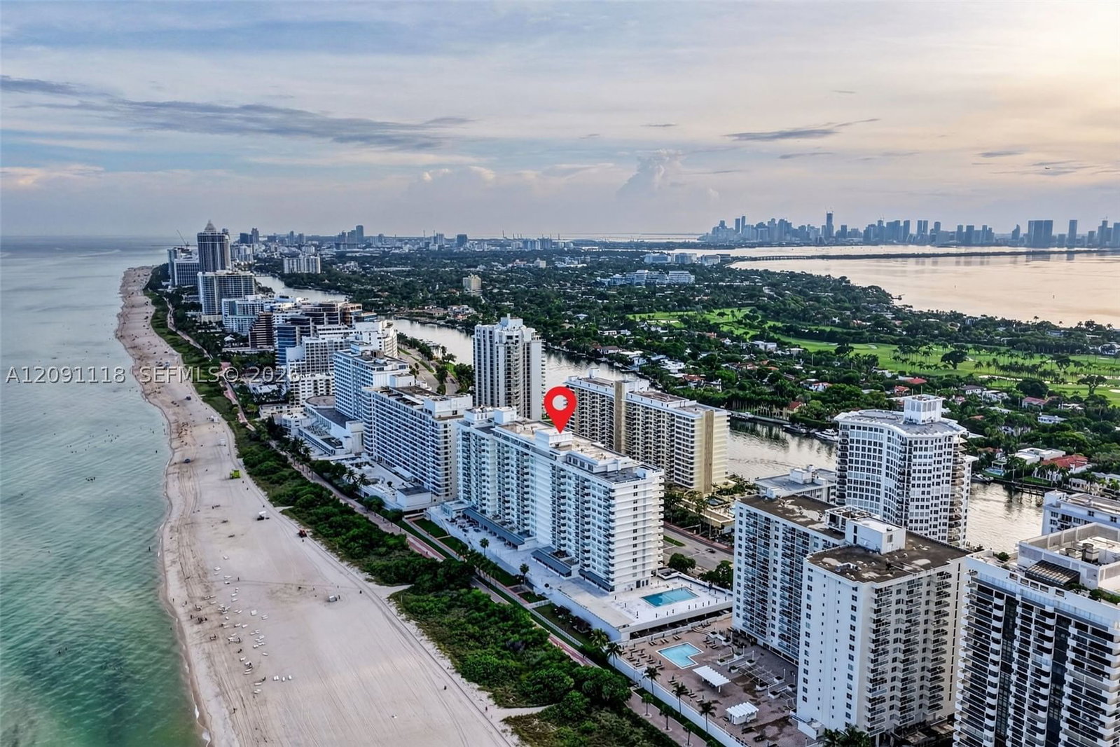 Real estate property located at 5601 Collins ave #1716, Miami-dade, The Pavilion Condo, Miami Beach, FL