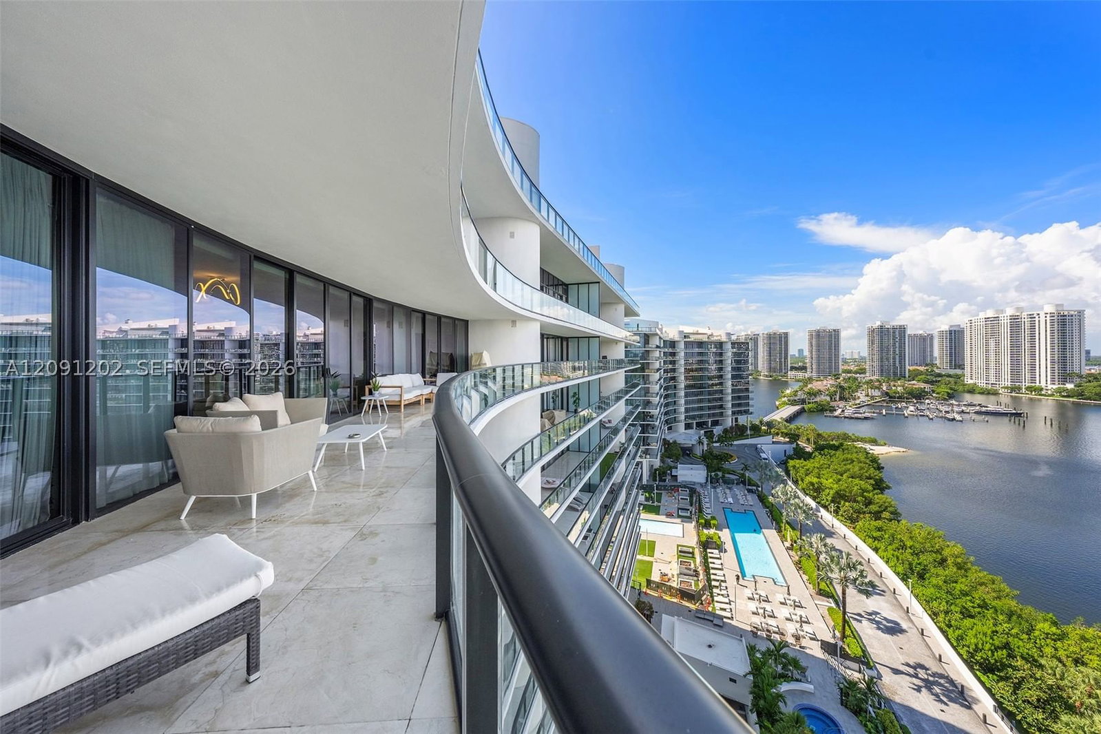 Real estate property located at 5500 Island Estates Drive #1404 & 1405, Miami-dade, Prive Condo, Aventura, FL