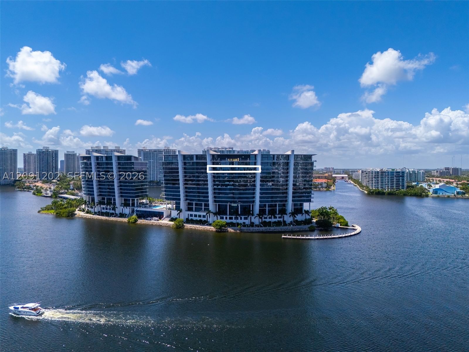 Real estate property located at 5500 Island Estates Drive #1404 & 1405, Miami-dade, Prive Condo, Aventura, FL