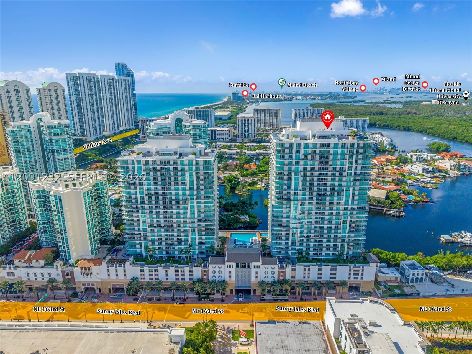 Real estate property located at 330 Sunny Isles Blvd #5-701, Miami-dade, Parque Towers Condo, Sunny Isles Beach, FL