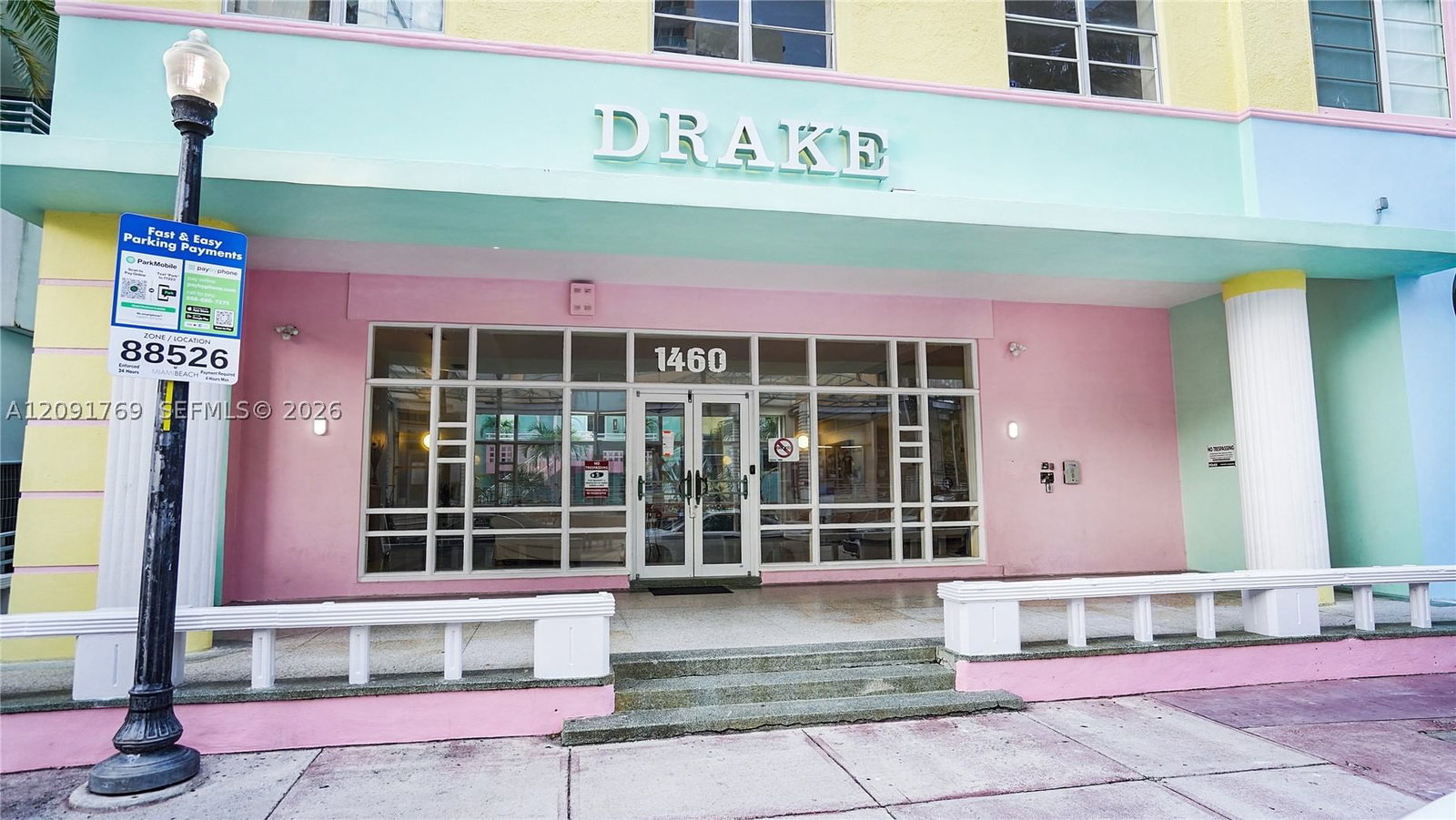 Real estate property located at 1460 Ocean Dr #407, Miami-dade, The Drake Condo, Miami Beach, FL