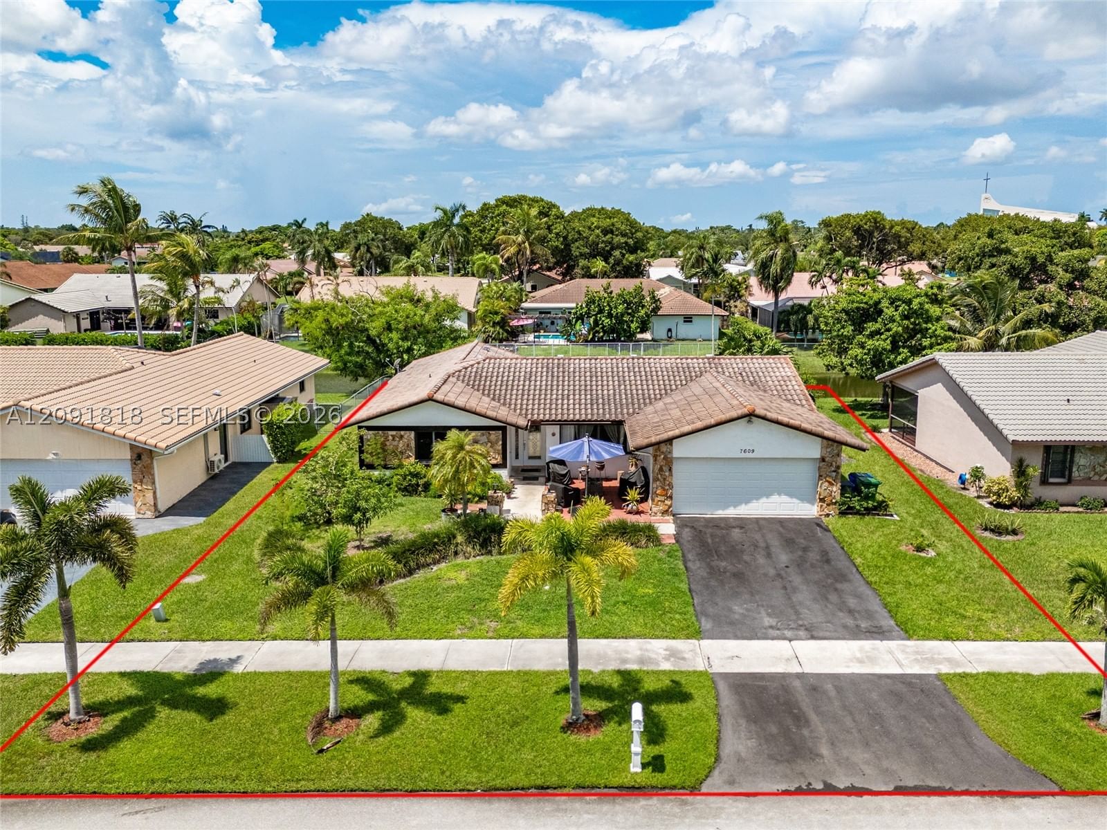 Real estate property located at 7609 Sunflower Dr, Broward, Sunflower Margate, Margate, FL
