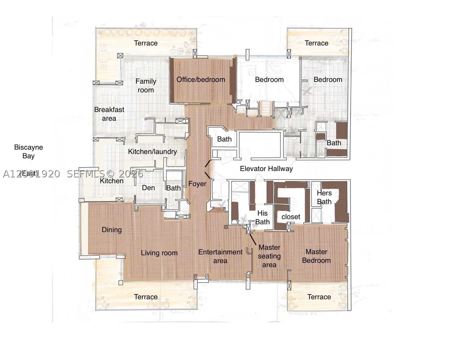 Real estate property located at 3 Grove Isle Dr C801-C802, Miami-dade, Grove Isle Condo, Miami, FL