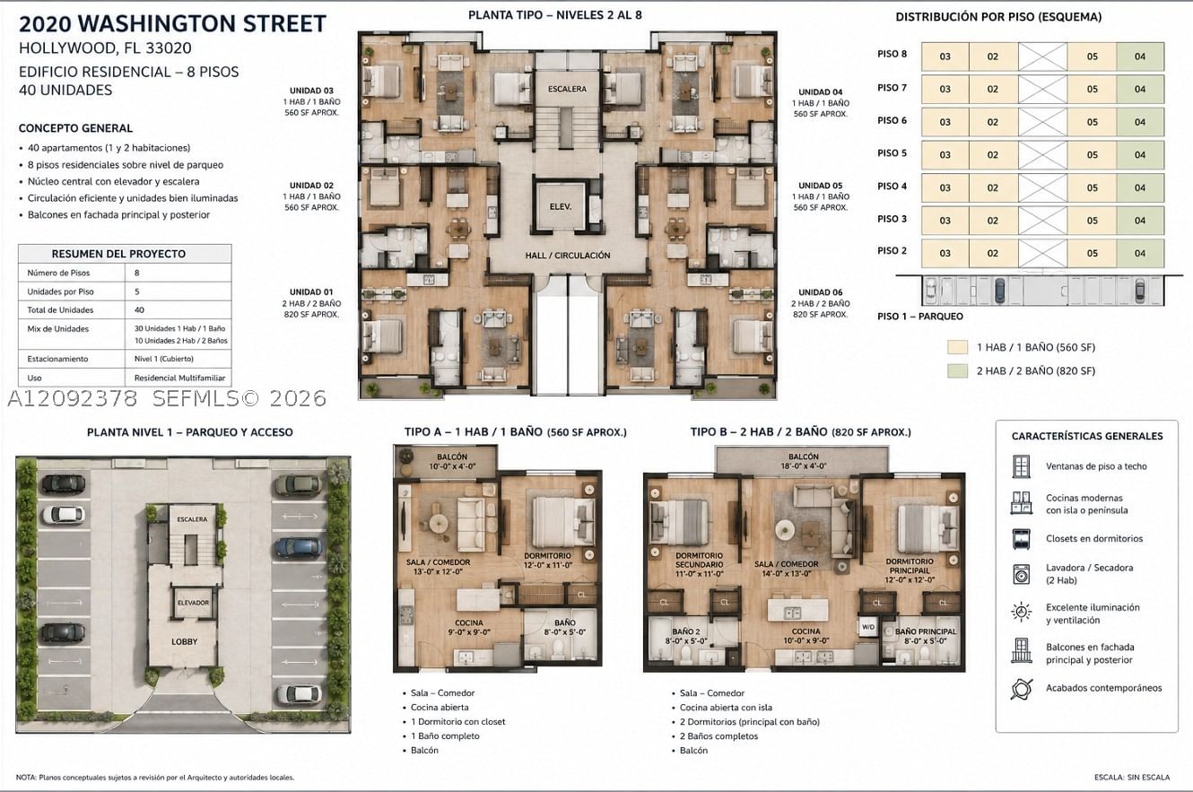Real estate property located at 2020 Washington St, Broward, Hollywood South Side Add, Hollywood, FL