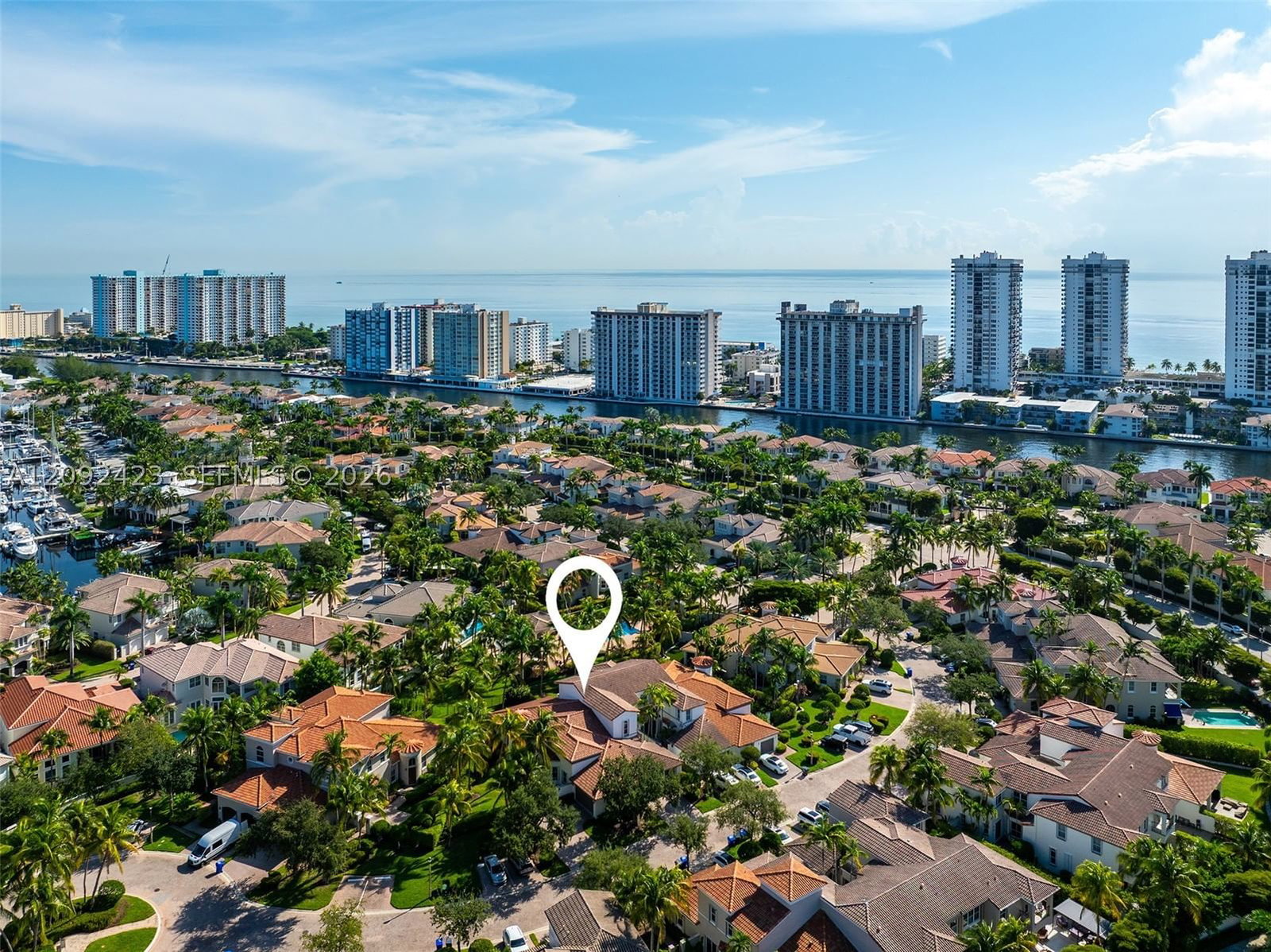 Real estate property located at 887 Spinnaker Dr W, Broward, Three Islands 3rd Section, Hollywood, FL