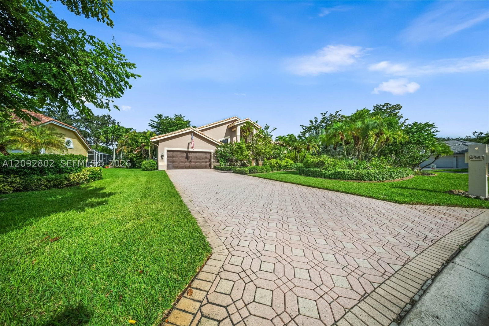 Real estate property located at 4961 102nd Dr, Broward, Brookside Grove, Coral Springs, FL