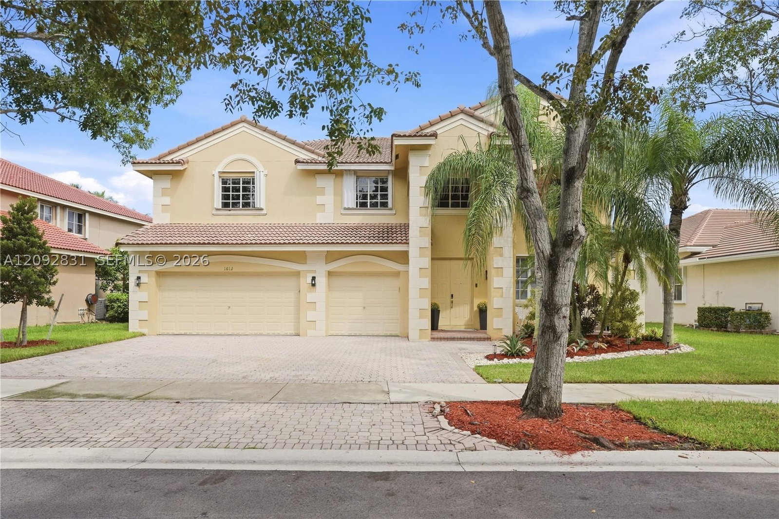 Real estate property located at 1612 Blue Jay Cir, Broward, Sector 2-parcels 1 2 3 4, Weston, FL