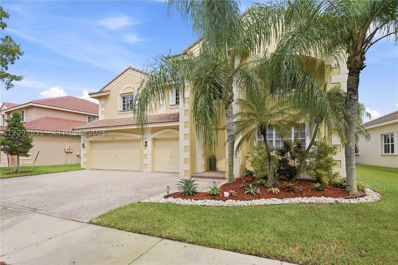 Real estate property located at 1612 Blue Jay Cir, Broward, Sector 2-parcels 1 2 3 4, Weston, FL
