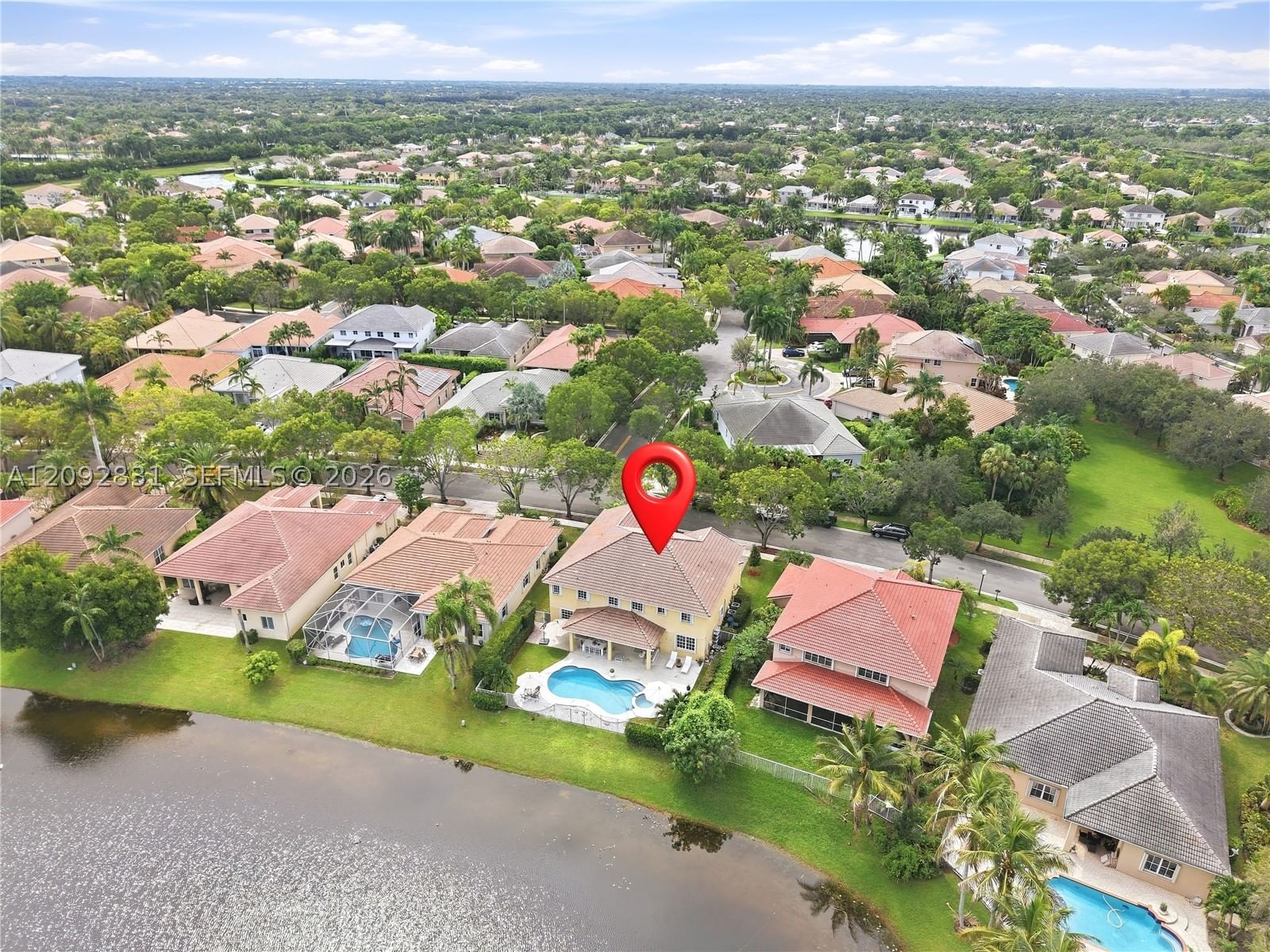 Real estate property located at 1612 Blue Jay Cir, Broward, Sector 2-parcels 1 2 3 4, Weston, FL