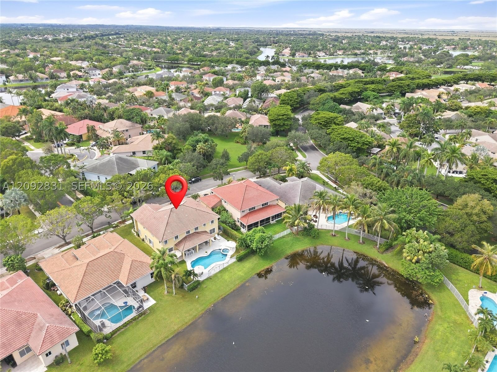 Real estate property located at 1612 Blue Jay Cir, Broward, Sector 2-parcels 1 2 3 4, Weston, FL
