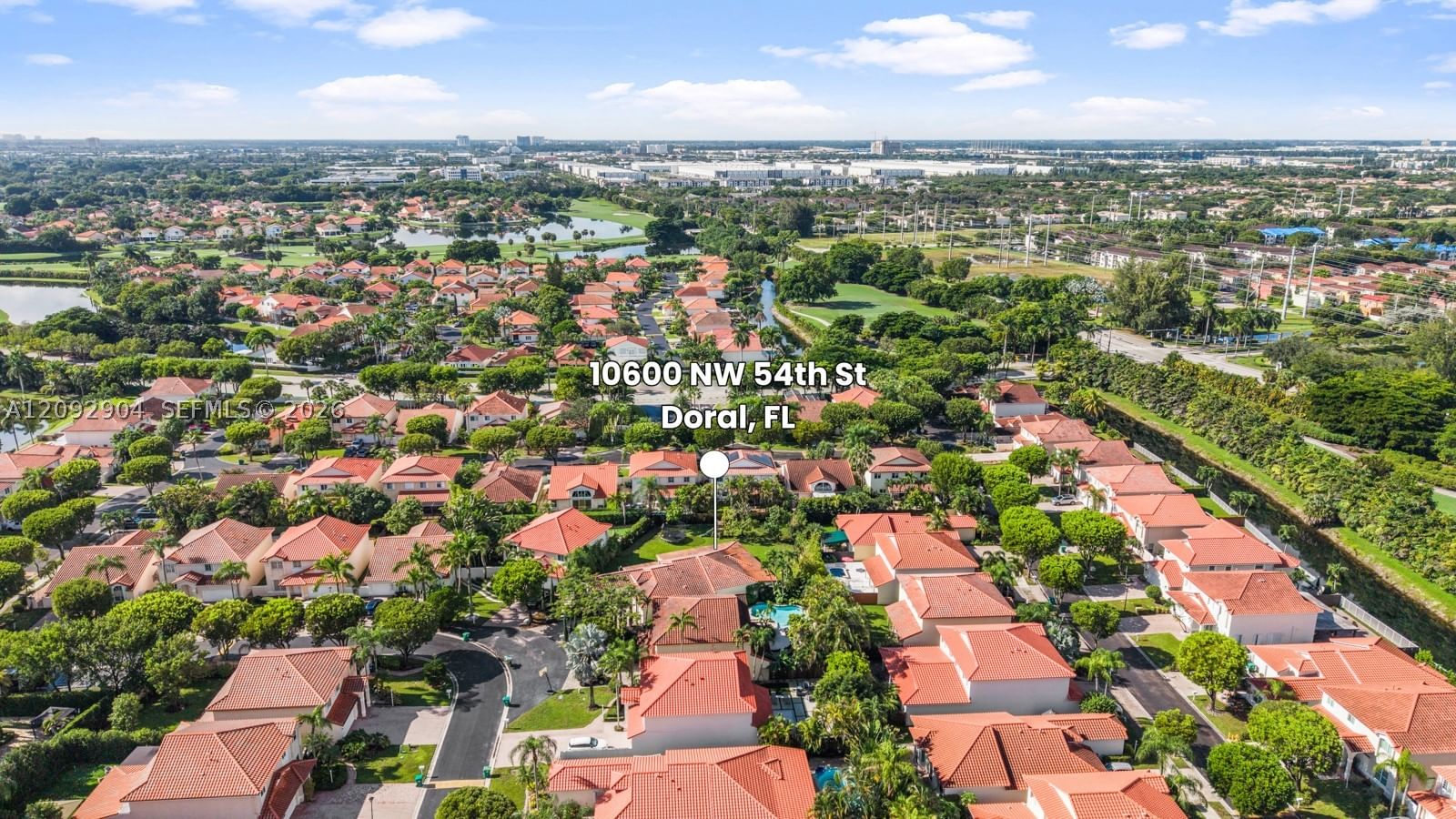 Real estate property located at 10600 54th St, Miami-dade, Doral Sands, Doral, FL