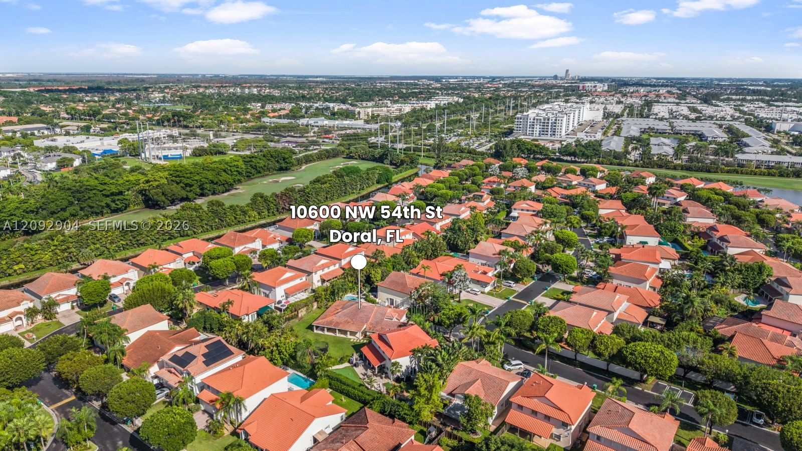 Real estate property located at 10600 54th St, Miami-dade, Doral Sands, Doral, FL