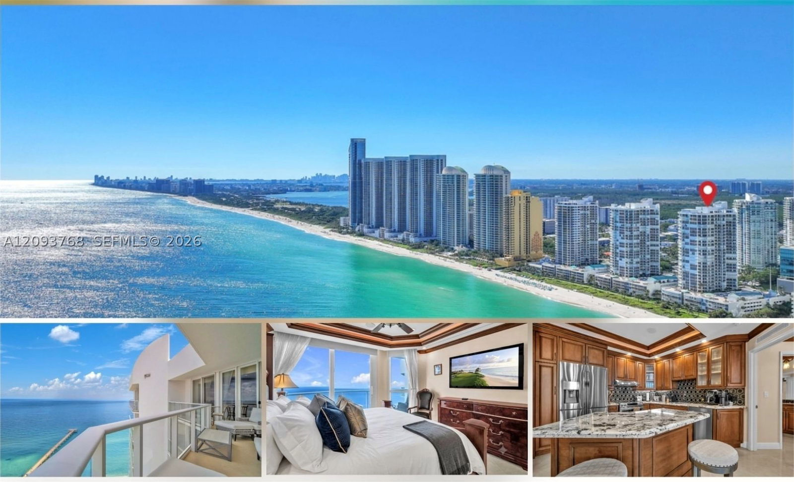 Real estate property located at 16485 Collins Ave OS35C, Miami-dade, Oceania Iii Condo, Sunny Isles Beach, FL