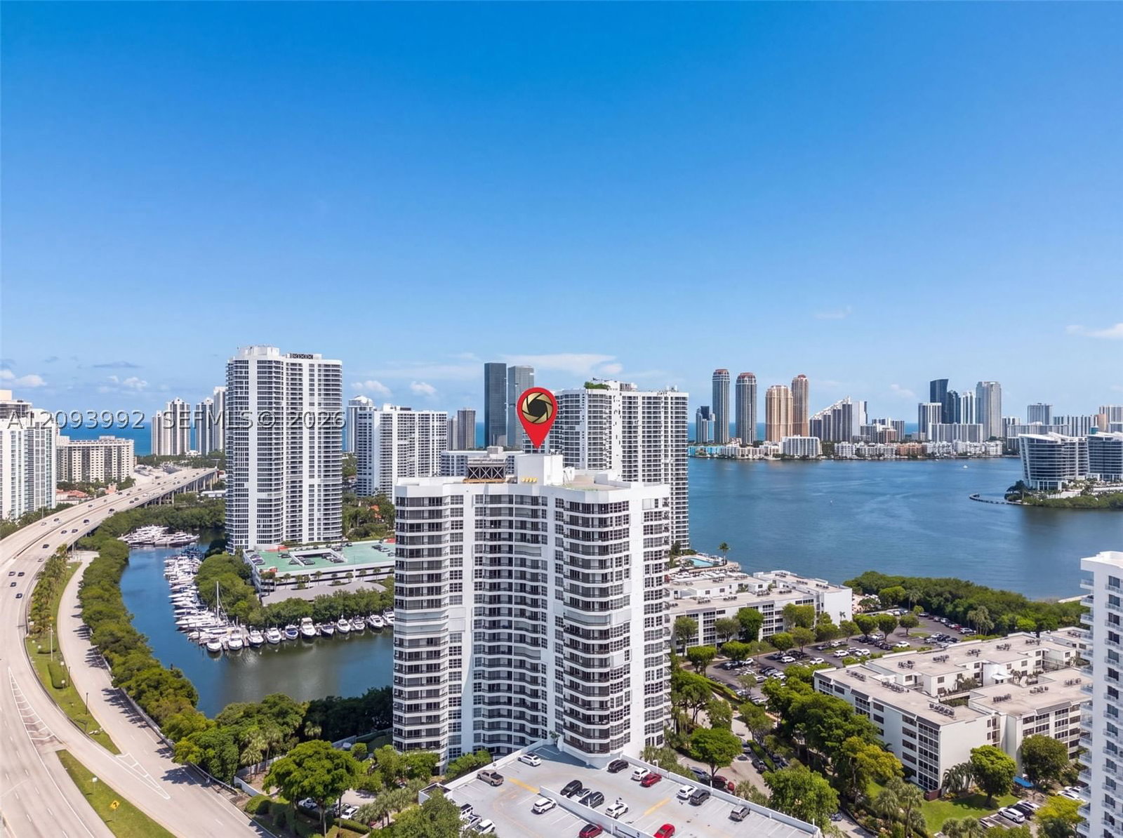Real estate property located at 3400 192nd St #2012, Miami-dade, Mystic Pointe Tower 600 C, Aventura, FL
