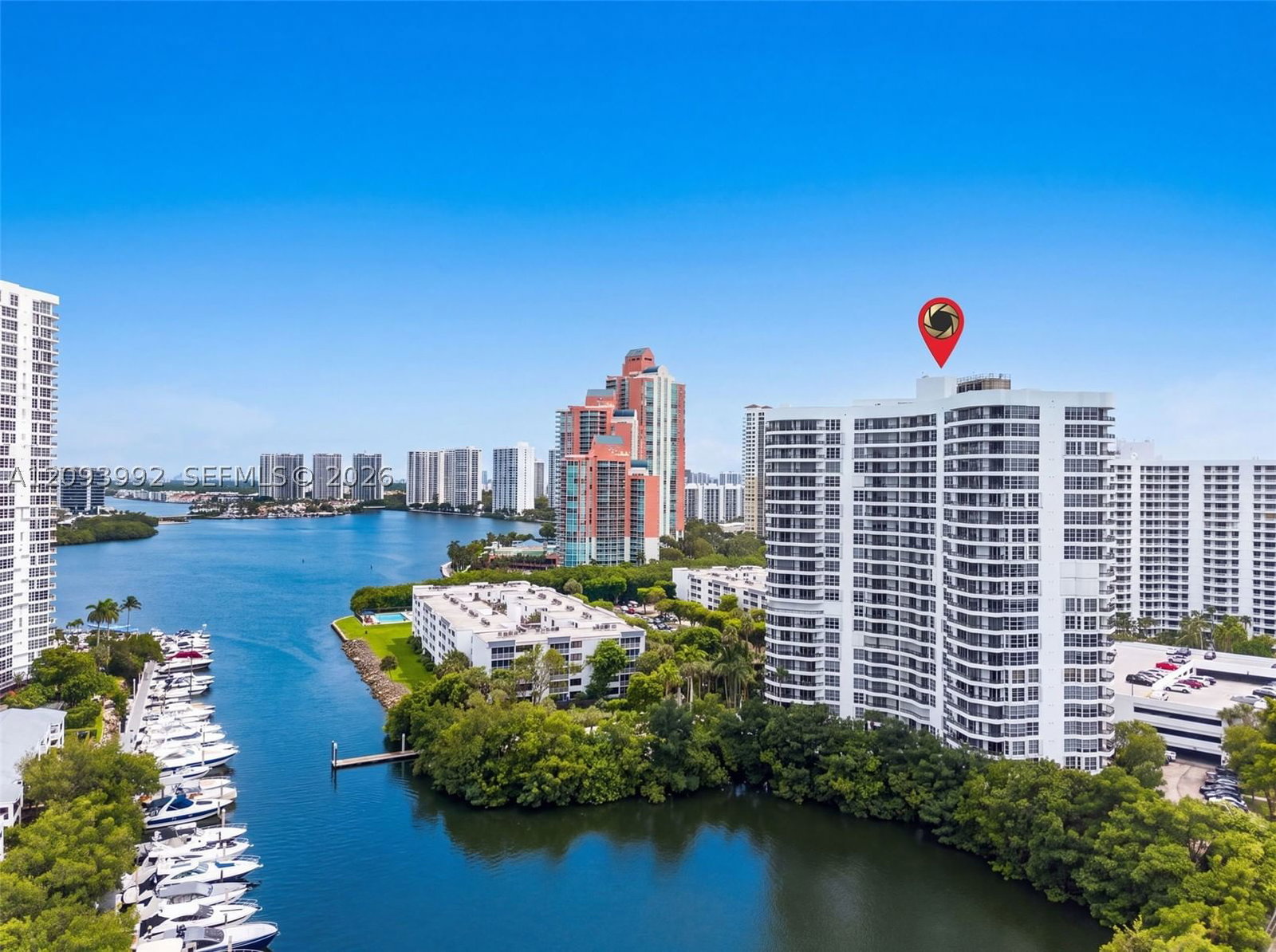 Real estate property located at 3400 192nd St #2012, Miami-dade, Mystic Pointe Tower 600 C, Aventura, FL