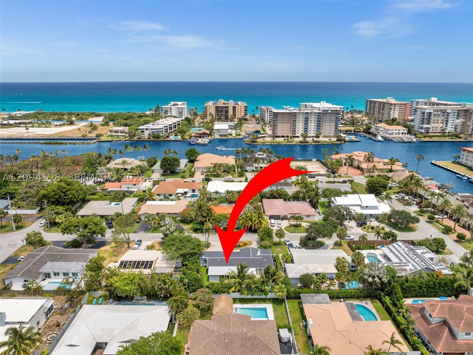 Real estate property located at 5121 30th Ter, Broward, Pompano Waterway Estates, Lighthouse Point, FL