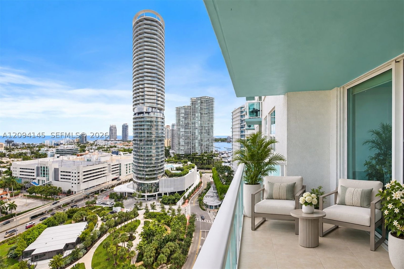 Real estate property located at 650 West Ave #2206, Miami-dade, The Floridian Condo, Miami Beach, FL