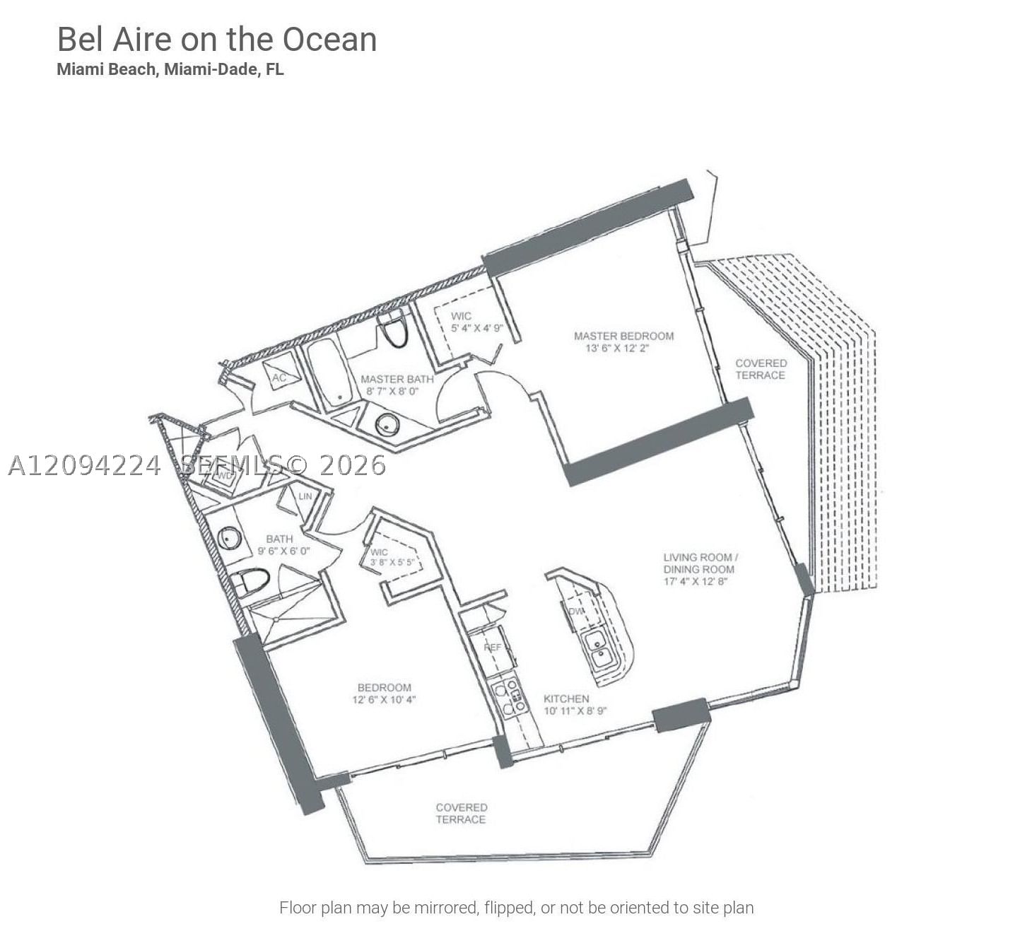 Real estate property located at 6515 Collins Ave #1403, Miami-dade, Bel-aire On The Ocean Con, Miami Beach, FL