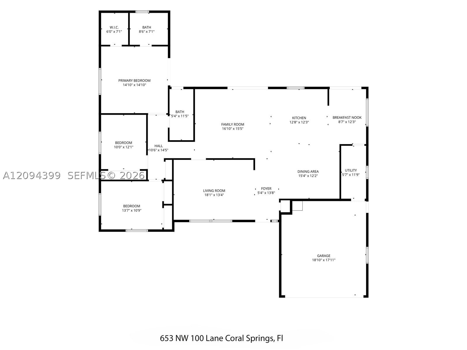 Real estate property located at 653 100 Ln, Broward, Oak Wood, Coral Springs, FL