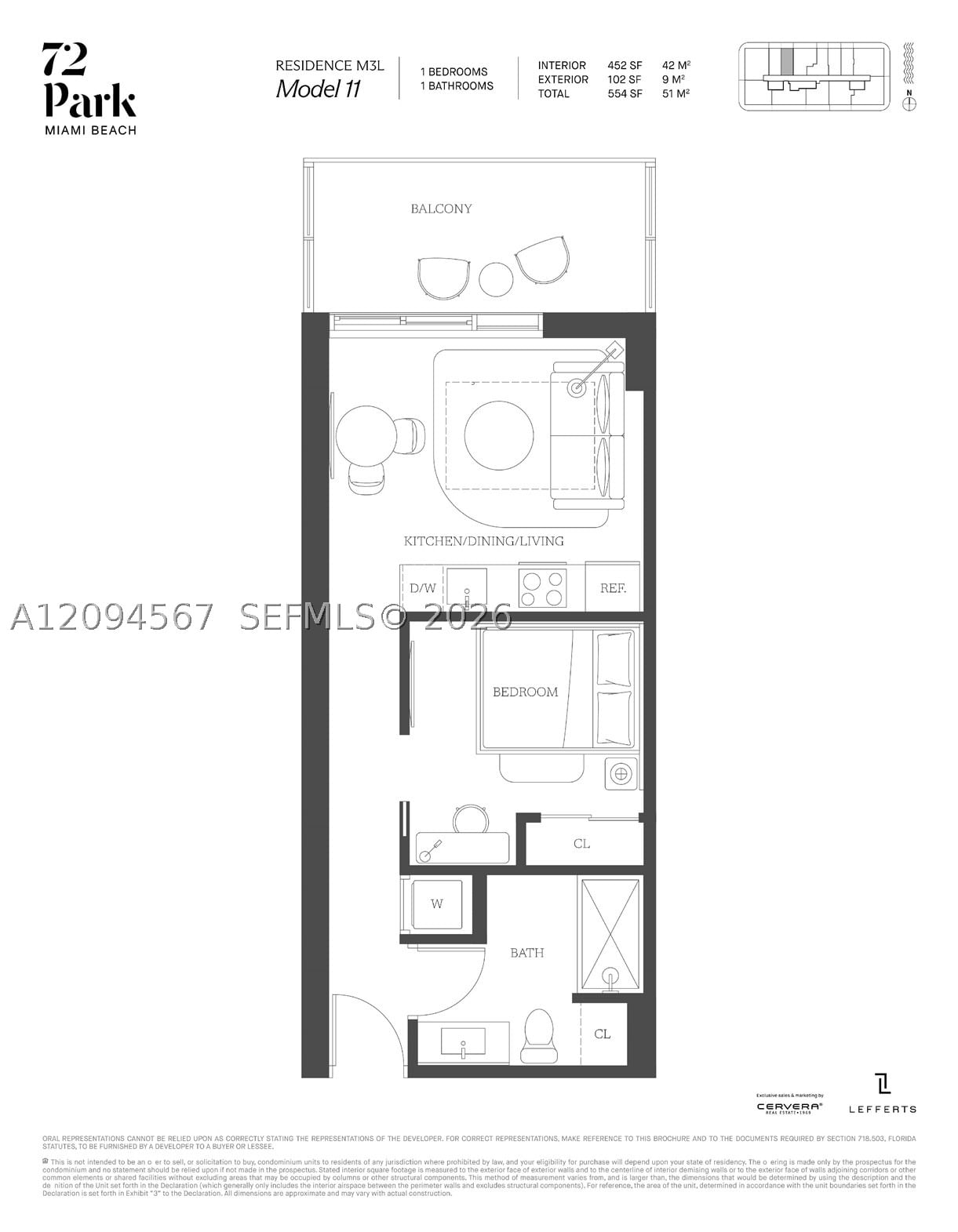 Real estate property located at 580 72nd St #611, Miami-dade, 580 72nd Street Condo, Miami Beach, FL