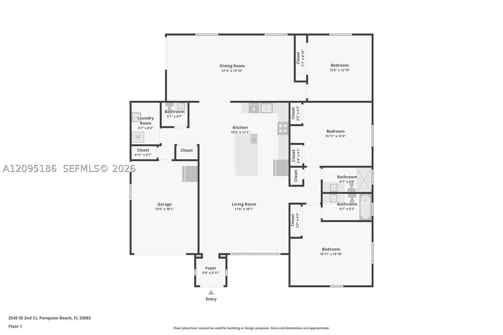 Real estate property located at 2545 2nd Ct, Broward, Pompano Beach Estates, Pompano Beach, FL