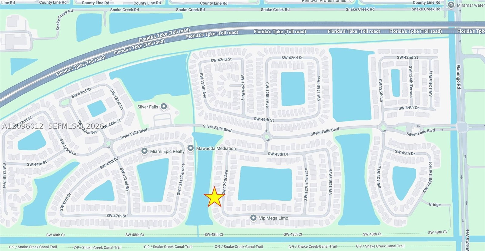 Real estate property located at 4618 129th Ave, Broward, Silver Falls, Miramar, FL