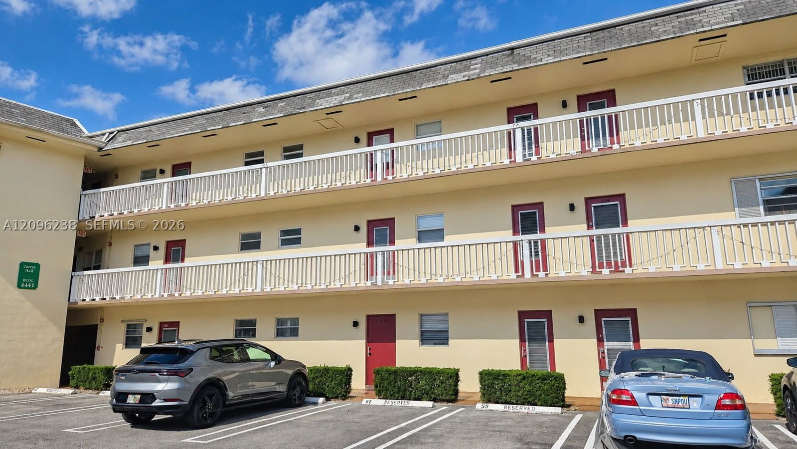 Real estate property located at 4441 16th St J108, Broward, Jarret Hall Condo, Lauderhill, FL