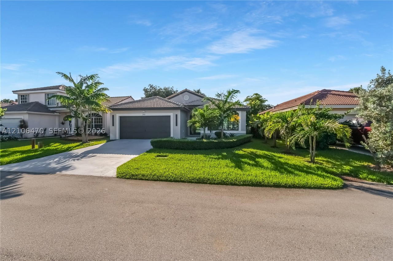 Real estate property located at 341 182nd Way, Broward, Silver Lakes At Pembroke, Pembroke Pines, FL