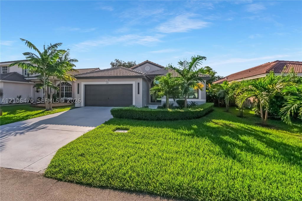Real estate property located at 341 182nd Way, Broward, Silver Lakes At Pembroke, Pembroke Pines, FL
