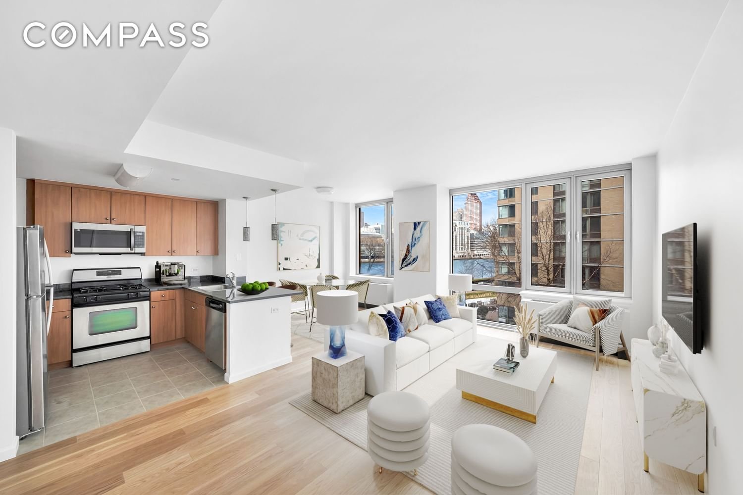 Real estate property located at 455 Main #5K, NewYork, Roosevelt Island, New York City, NY