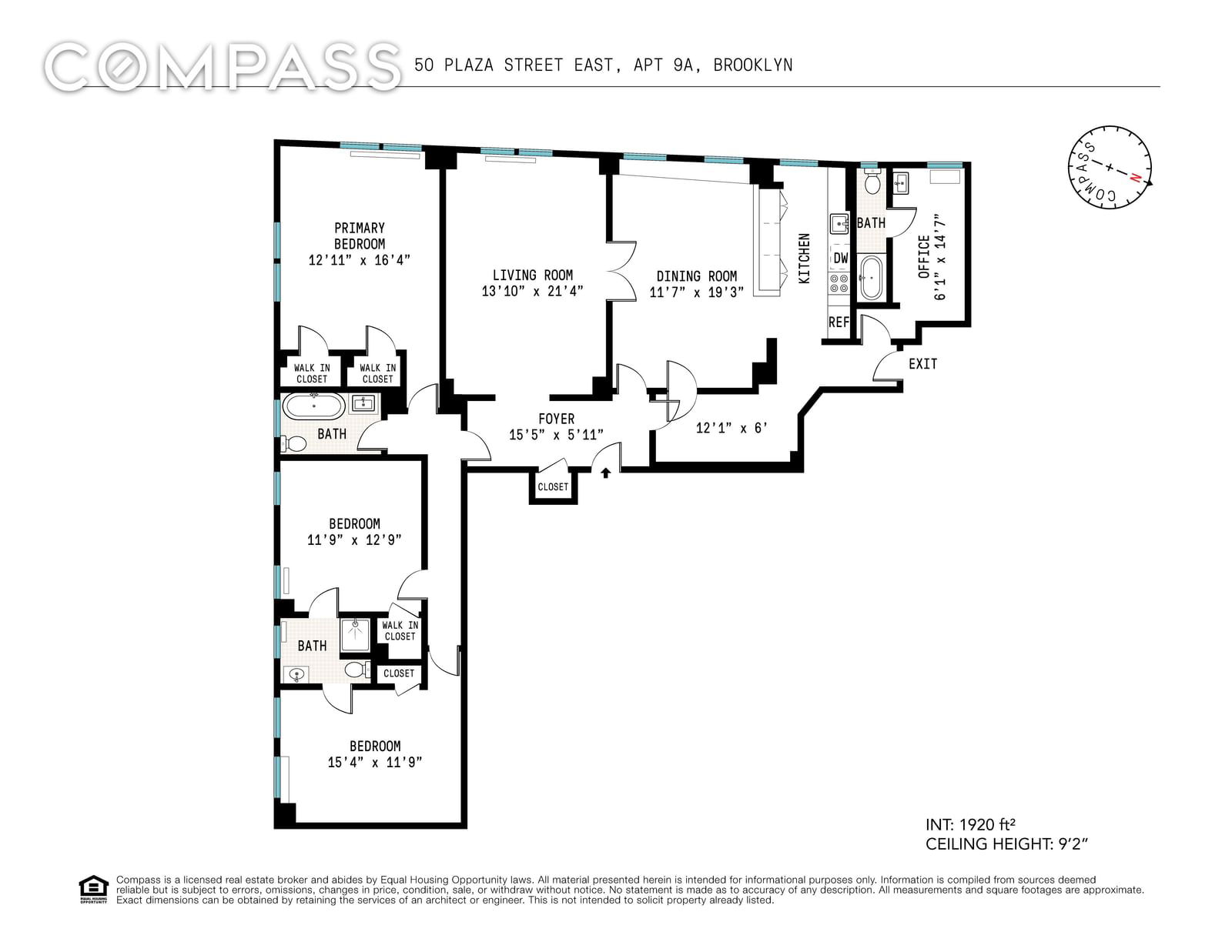 Real estate property located at 50 Plaza #9A, Kings, Prospect Heights, New York City, NY