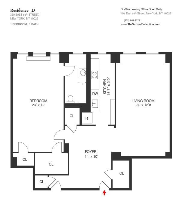 Real estate property located at 360 55th #3-D, NewYork, New York City, NY