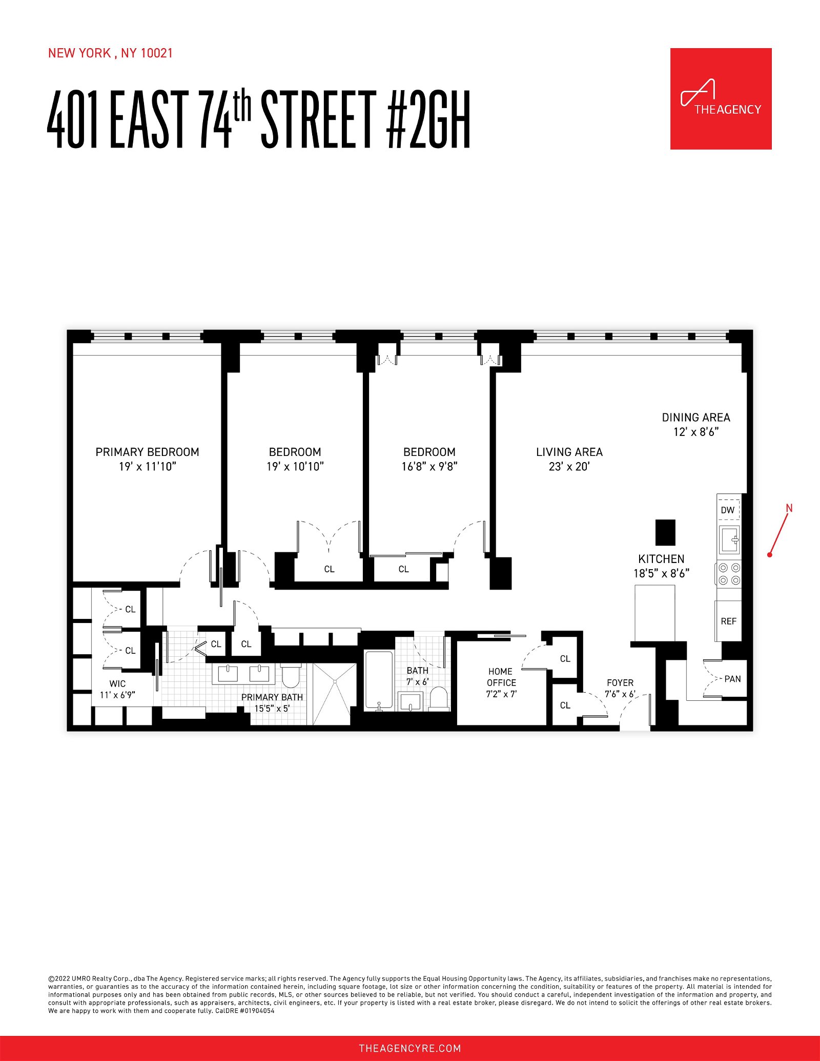 Real estate property located at 401 74th #2-GH, New York, New York City, NY