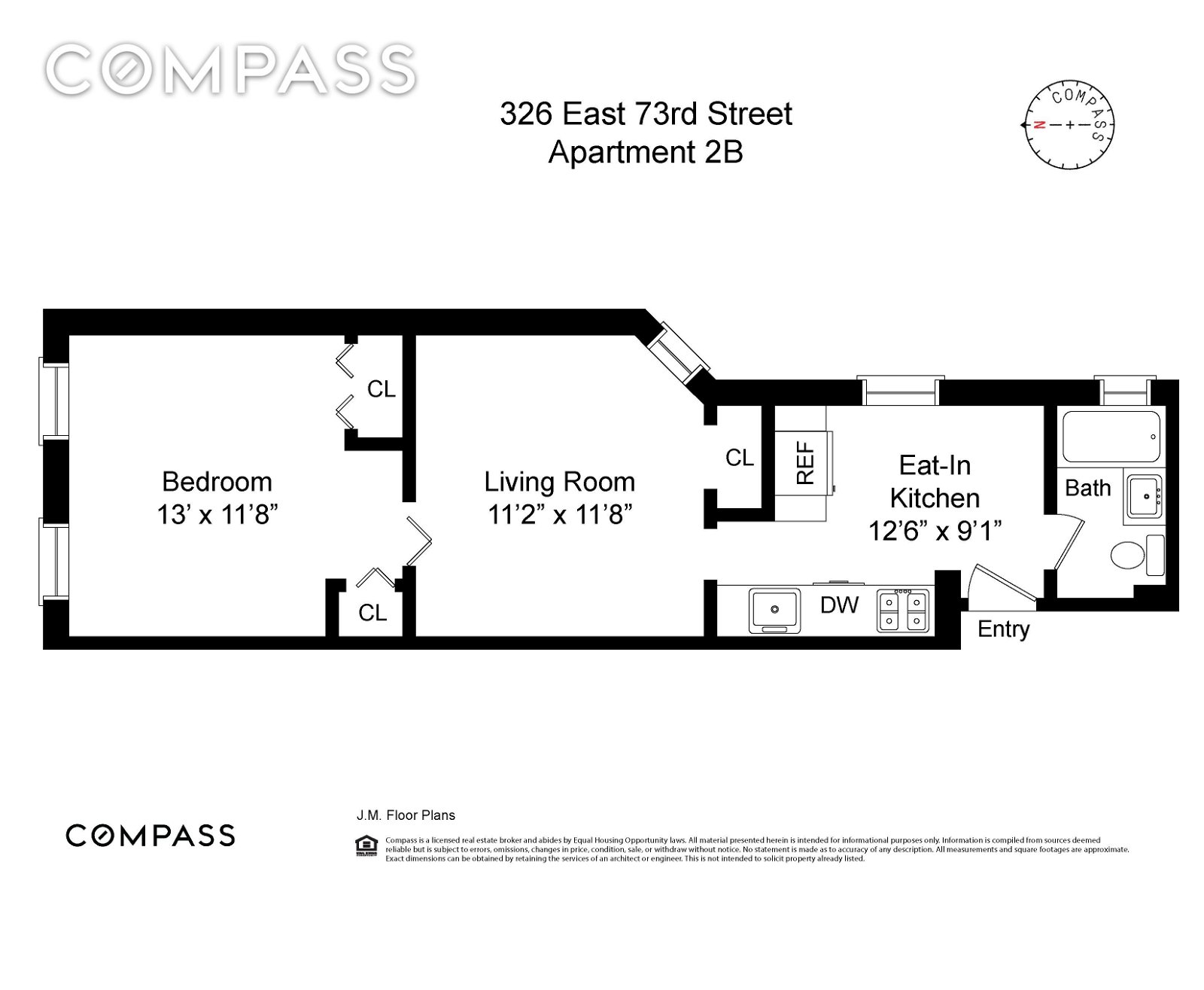 Real estate property located at 326 73rd #2-B, New York, New York City, NY