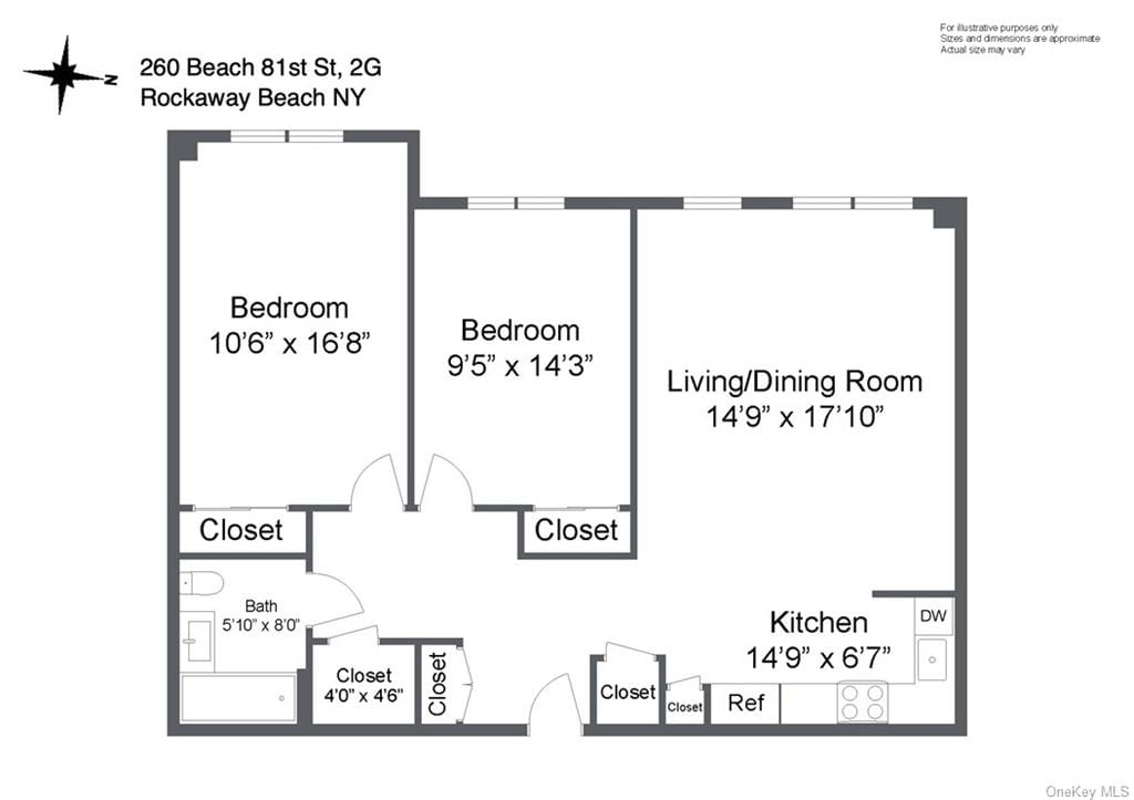 Real estate property located at 260 Beach 81st #2-G, Queens, New York City, NY
