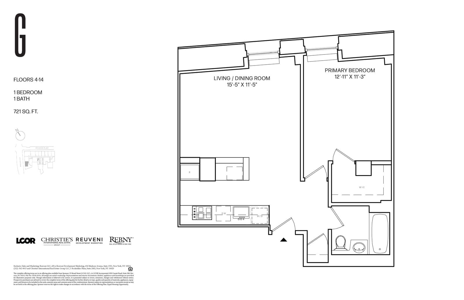 Real estate property located at 25 Broad #10-G, NewYork, Financial District, New York City, NY