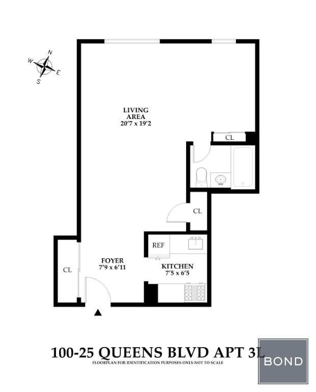 Real estate property located at 100-25 Queens #3L, Queens, New York City, NY
