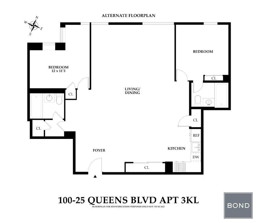 Real estate property located at 100-25 Queens #3KL, Queens, New York City, NY