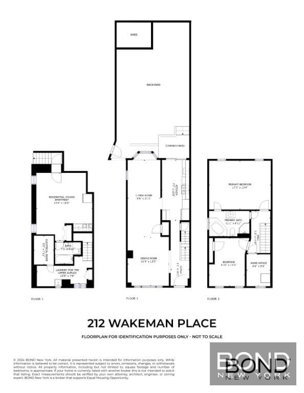 Real estate property located at 212 Wakeman *, Kings, Bay Ridge, New York City, NY