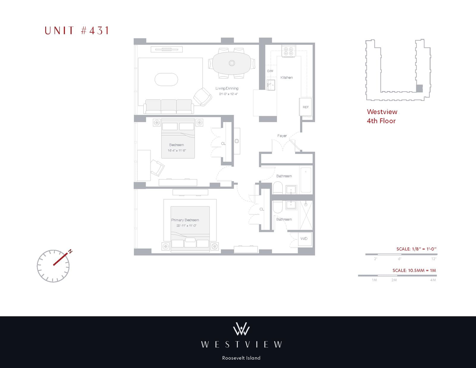 Real estate property located at 625 Main #431, New York, Lenox Hill-roosevelt Island, New York City, NY