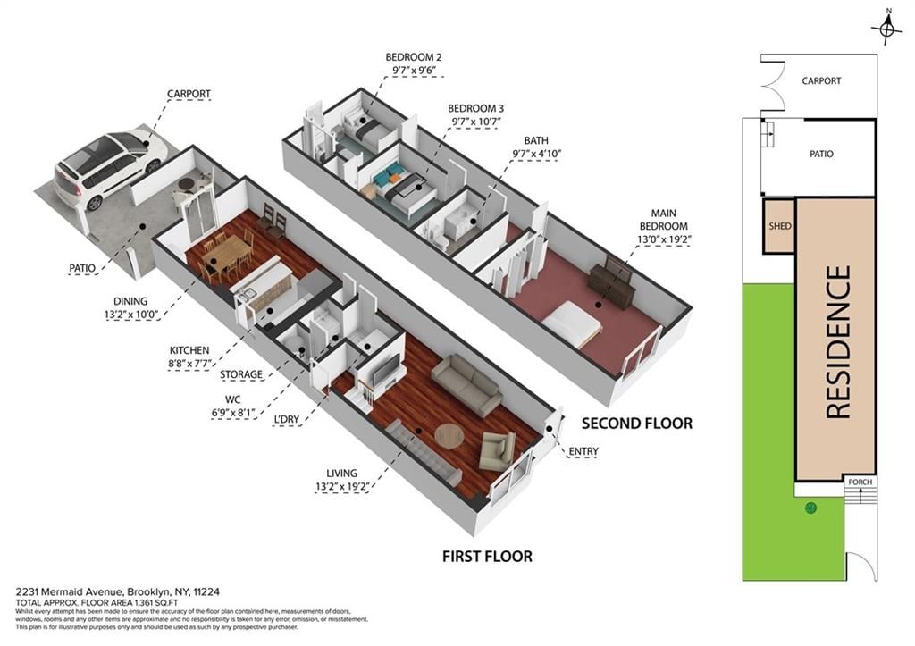 Real estate property located at 2231 Mermaid, Kings, Coney Island, New York City, NY