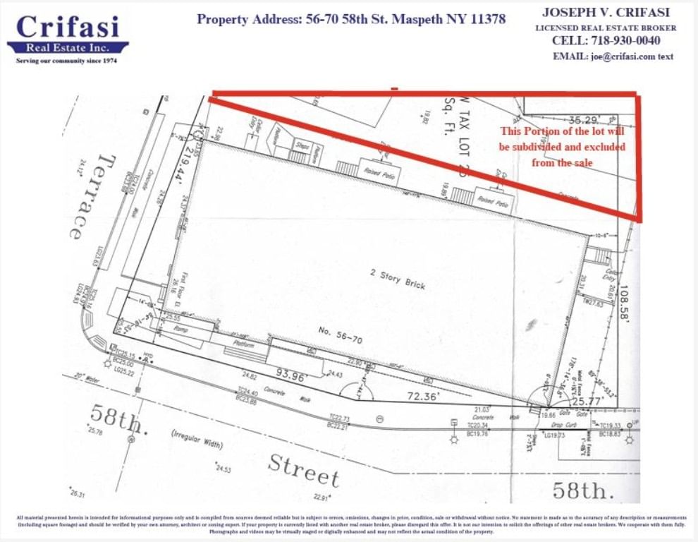 Real estate property located at 56-70 58th, Queens, Maspeth, New York City, NY